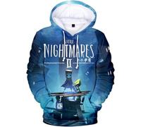 GXHZHXJC Little Nightmares 3 Merch Felpa con cappuccio classica stampata in 3D, unisex, Harajuku Streetwear, Stile 1, M Tall