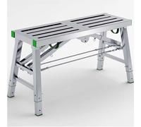 GXILUK Piattaforma di Lavoro Regolabile in Altezza con Portata di 400 kg, Piattaforma Pieghevole Multiuso Portatile, Sgabello da Lavoro, Scala Domestica, Panca (120 cm/3,9 Piedi