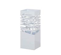 GXILUK Portaombrelli, Portaombrelli Quadrato in Ferro battuto, Fusto Cavo, Fusto per Ombrello, Ombrelli Sto17/Bianco