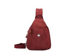 GXJIXf 2025 backpack chest bag double zipper large capacity, Street Fashion Shoulder Bag, Versatile Wearing Ways (Red)