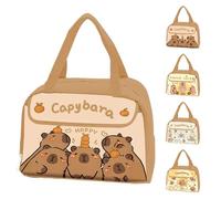GXJIXf Capybara Lunch Bag, Cute Large Capacity Insulated Bag, Waterproof and Heat-Insulating, Easy to Clean, for Work, Office, Travel (Type A)