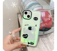 GXJIXf Christmas Light-Up Phone Case, Incoming Call LED Flash case, Cute Merry Christmas Phone Case, for iPhone 17/16/15/14/13 (16promax,Cat)