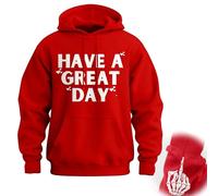 GXJIXf Have A Great Day Middle Finger Hoodie, Sarcastic & Funny Pullover Sweatshirt, for Unisex (B-1,L)