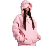 GXJIXf Hoodie with Eye Mask Built in, Couple Sweatshirts, Comfort Airplane Hoodies, with Hidden Pockets, for Female And Male (Pink,S)