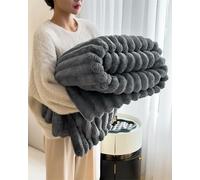 GXJIXf Thickened Rabbit Plush&Milk Velvet Cover Blanket, Ultra Sofa blanket, Faux Fur Blankets, for Winter Home Warm (Pink,70.87 * 78.74in/180 * 200cm)