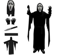 Gxlaihly Costumi da Urlo di Halloween, Costume da Urlo, Costume ghost Halloween, Costumi di Halloween, Con 1 Coltello, pour Halloween,Carnaval,Cosplay (M)