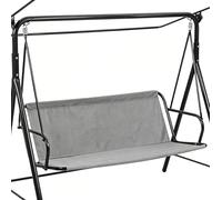 GXLBDK Coprisedile di Ricambio per Dondolo da Giardino, Cuscino da Esterno per Sedia da Giardino a 2/3 Posti, Tessuto Oxford 600D Impermeabile, per Dondolo da Giardino,Grigio,39.4 * 18.1 * 19.3in