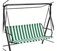 GXLBDK Coprisedile per Altalena da Giardino, Cuscino da Esterno per Sedia da Giardino a 2/3 Posti, Tessuto Oxford 600D Impermeabile Cuscino Seduta, per Dondolo da Giardino,Greenwhite,62.2*21.3*21.3in