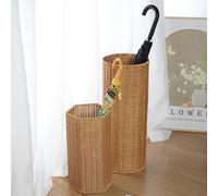 GXLBDK Portaombrelli in bambù,Portaombrelli, Portaombrelli Multifunzionale, Secchio Portaoggetti E Cestino per Ombrelli, Porta Bastoni da Passeggio,in Rattan,Hexagon