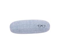 GXMDSGZ 2 pezzi di occhiali protettivi for da vista, custodia rigida in lino, tascabile, lettura, portatile, scatola for sole(Blue)