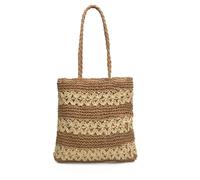 GXMDSGZ Borsa in paglia intrecciata, portafoglio a tracolla retrò for donna, borsa in rattan, da spiaggia, una meraviglia viaggio Per lezioni, lavoro, vacanze