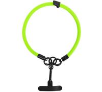 GXMDSGZ Cinghie da polso portatili for telefono cellulare, cordino anticaduta colorato in nylon con linguette di ancoraggio Per Cellulare con Toppa per Telefono(Fluorescent Green)