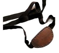 GXMDSGZ Cosplay pirata in pelle PU copertura for benda sull'occhio benda sull'occhio ingranaggio carnevale accessorio for costume con un occhio solo(Brown)