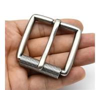 GXMDSGZ Fibbia per Cintura 1 Pezzo 40 mm Fibbia for Cintura in Lega da Uomo con Fibbia a Rullo, Testa in Pelle, Parti for Cintura, Accessori in Bronzo e Argento(Antique Silver)