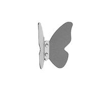 GXMDSGZ Gancio a forma di farfalla, gancio da parete in lega alluminio, for riporre le chiavi, cucina, bagno, organizzare Per Riporre Piccoli Oggetti Come Chiavi(Silver)