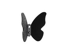 GXMDSGZ Gancio a forma di farfalla, gancio da parete in lega alluminio, for riporre le chiavi, cucina, bagno, organizzare Per Riporre Piccoli Oggetti Come Chiavi(Black)