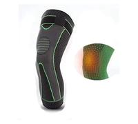 GXMDSGZ Ginocchiere 1 pezzo di ginocchiere autoriscaldanti con supporto for sport, calore dell'artemisia, ginocchiera lunga, supporto for ginocchio, protezione for le gambe(Green 1 pc,S)