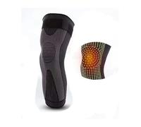 GXMDSGZ Ginocchiere 1 pezzo di ginocchiere autoriscaldanti con supporto for sport, calore dell'artemisia, ginocchiera lunga, supporto for ginocchio, protezione for le gambe(Black 1 pc,M)