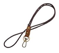 GXMDSGZ Laccetto da collo in pelle for cellulare, badge, chiavi, porta carte di credito, portachiavi, cordino polso Per Cellulare con Toppa per Telefono(23cm lanyard)