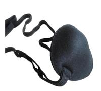 GXMDSGZ Visiere lavabili con scanalatura in schiuma concava for l'occhio for la maschera for gli occhi pirata 3D(Black)