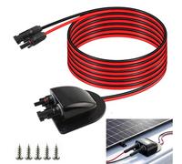 GXMRHWY Pressacavo solare impermeabile con cavo di prolunga solare in rame stagnato da 3 m 10 AWG e connettori MC4 per camper, furgoni, barche, edifici, garage, baracche e pannelli solari per tetto