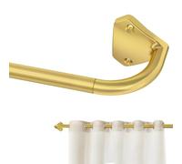 GXOACKJ Bastoni per tende avvolgenti dorati per finestre da 71 a 48 pollici, asta telescopica regolabile da 1,5 cm, asta per tende oscuranti, per camera da letto ed esterni