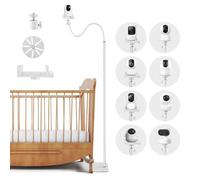 Gxpjycfob Supporto per Telecamera per Bambini Universale, Supporto per Babyphone Universale, Rotazione Flessibile a 360°, Altezza Regolabile, Supporto per Monitor Compatibile con la Maggior Parte dei