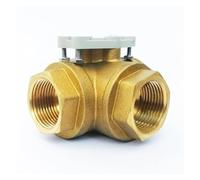 GXRQLHYZ Valvola in Ottone a 3 Vie DN25 con Foro Tipo T e Filettatura BSP o NPT utilizzata for attuatore motorizzato(B1s1p-t Type)