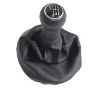GXSAI Copri Pomello Cambio Auto Per VW Per Polo Classic 6N 6N2 5 6 Marce Pomello Cambio Pelle Cromata Cuffia Leva 12MM(6 speed)