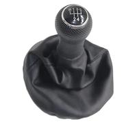 GXSAI Copri Pomello Cambio Auto Per VW Per Polo Classic 6N 6N2 5 6 Marce Pomello Cambio Pelle Cromata Cuffia Leva 12MM(5 speed)