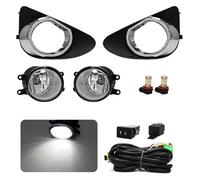 GXSAI Per T&oyota Per Yaris Hatchback 2012 2013 2014 DRL Fendinebbia LED Luci Diurne Cavi Impermeabili Fendinebbia Auto(Led White)