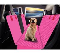 GXT, Coprisedile posteriore per cani, protezione per auto, SUV e camion, con finestra in rete, antigraffio, antiscivolo e impermeabile, colore: rosa