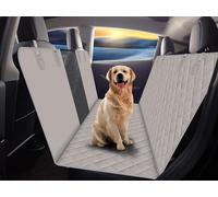 GXT, Coprisedile posteriore per cani, protezione per auto, SUV e camion, con finestra in rete, antigraffio, antiscivolo e impermeabile, colore: grigio