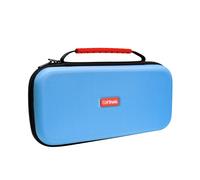 GXTrust 1251B Custodia Nintendo Switch 2, Cover Anti-Graffio Protettiva con Design Antiurto, Manico, Spazio per 4 Joycon, Porta Nintendo Switch con Tasche per Cinturini e 12 Giochi, Blu
