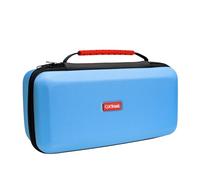 GXTrust 1251B Custodia Nintendo Switch 2, Cover Anti-Graffio Protettiva con Design Antiurto, Manico, Spazio per 4 Joycon, Porta Nintendo Switch con Tasche per Cinturini e 12 Giochi, Blu