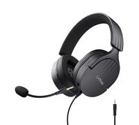 Trust Gaming GXT 489 Fayzo Cuffie Gaming per PC, PS5, PS4, Xbox Series X|S, Switch, Mobile, Jack Audio 3.5 mm, 85% Plastica Riciclata, Over-Ear Cuffie con Microfono Noise Cancelling - Nero