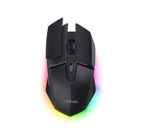 GXTrust Felox+ Mouse Gaming Wireless Bluetooth + 2.4GHz, 12K DPI, Nero | 40 Ore di Autonomia, Illuminazione LED, 6 Pulsanti, Mouse Senza Fili RGB, Ricevitore USB-A, per Computer Laptop Windows