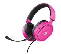 GXTrust Forta Cuffie PS5 Cablate Licenza Ufficiale PlayStation 5, Rosa | Driver 50 mm, Audio 3D, Jack Audio 3.5 mm, Cavo da 1,2 m, Microfono Staccabile
