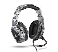 GXTrust Forze-G Cuffie PS4 e PS5 con Licenza Ufficiale PlayStation, Grigio | Over-Ear, Microfono Ripiegabile, Archetto Regolabile, Jack Audio 3.5 mm, Cuffie Gaming Cablate