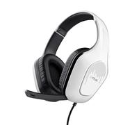 GXTrust 418W Rayne Cuffie Gaming Leggere per PC Xbox PS4 PS5 Switch Mobile, Driver da 50 mm, Jack Audio 3.5 mm, Cavo 2m, Cuffie con Microfono Over-Ear, Bianco