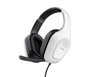 GXTrust Rayne Cuffie Gaming Leggere Over-Ear, Jack Audio 3.5 mm, Bianco | per PC Xbox PS4 PS5 Switch Mobile, Driver da 50 mm, Cavo 2m, con Microfono