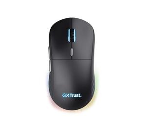 GXTrust Redex II Mouse Gaming Wireless, 2.4GHz, Kailh Switches, Nero | 65 Ore di Autonomia, 10000 DPI, 6 Pulsanti Programmabili, Ricaricabile, RGB, per Laptop Computer Portatile