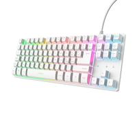 GXTrust Thado Tastiera Gaming TKL Italiano QWERTY, Design Compatto, Bianco | più