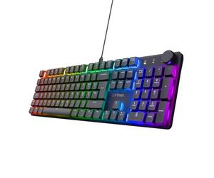 GXTrust Torix Tastiera Meccanica USB Layout Italiano QWERTY, Nero | Interruttori Huano Lineari, Illuminazione RGB, Anti-Ghosting N-Key Rollover, Tastiera Gaming Programmabile PC Laptop