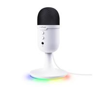 GXTrust Yami Microfono a Condensatore USB da Streaming per Podcast, Bianco