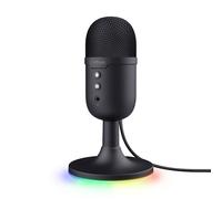 GXTrust Yami Microfono a Condensatore USB da Streaming per Podcast, Nero | Schema Cardiode, RGB, Pulsante di Silenziamento, per Gaming Discord Twitch Youtube Microfono ASMR