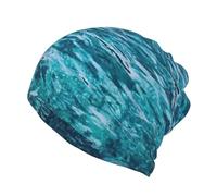 GXUNGT Bella stampa superficie del mare sciolto berretto casuale,Cappello sciarpa,Copricapo leggero,Cappello Beanie casuale,Cappello multifunzionale, Nero , S