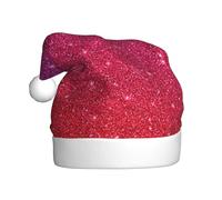 GXUNGT Cappelli di Natale divertenti per adulti con stampa di scintillio di paillettes sfumate, cappelli regalo per feste di Natale