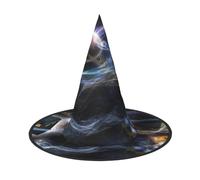 GXUNGT Cappello da strega di Halloween, con cielo stellato, adatto per carnevale, Natale, feste in maschera e cosplay
