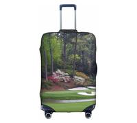GXUNGT Copertura per bagagli da viaggio con stampa campo da golf, copertura pieghevole personalizzata, perfetta per tutti i viaggiatori, bianco, S